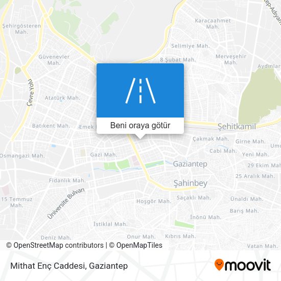 Mithat Enç Caddesi harita