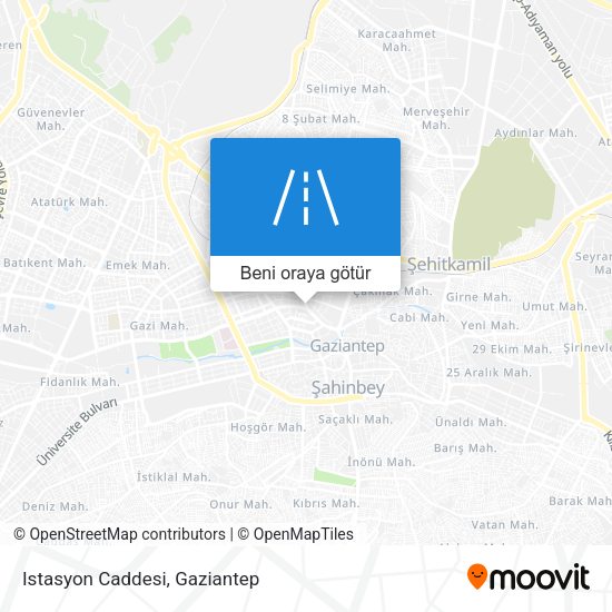 Istasyon Caddesi harita
