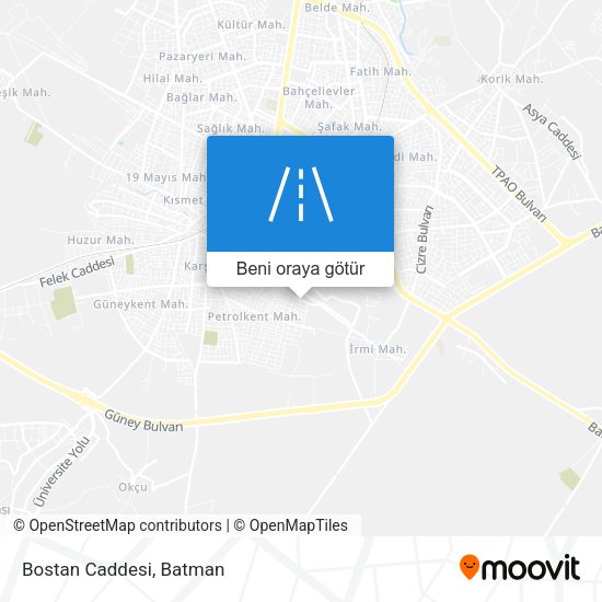Bostan Caddesi harita