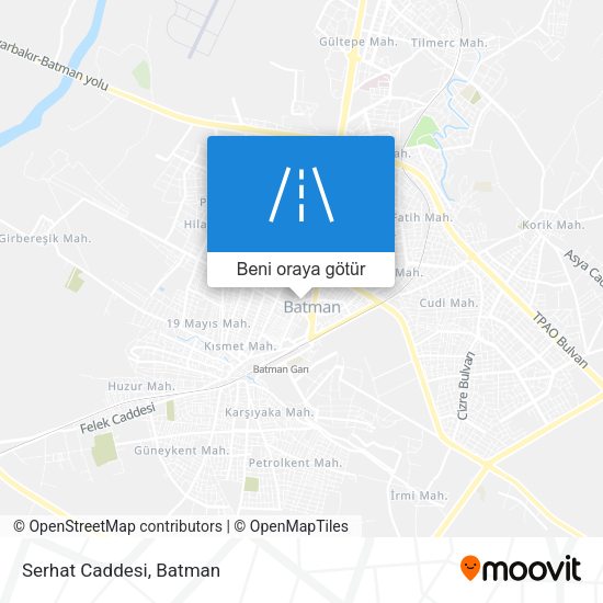 Serhat Caddesi harita