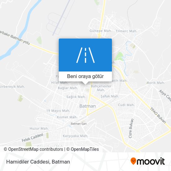 Hamidiler Caddesi harita