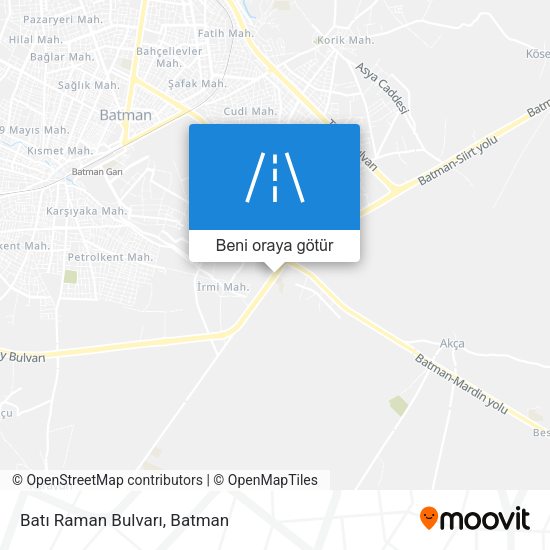 Batı Raman Bulvarı harita