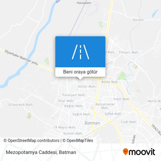 Mezopotamya Caddesi harita