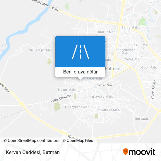 Kervan Caddesi harita