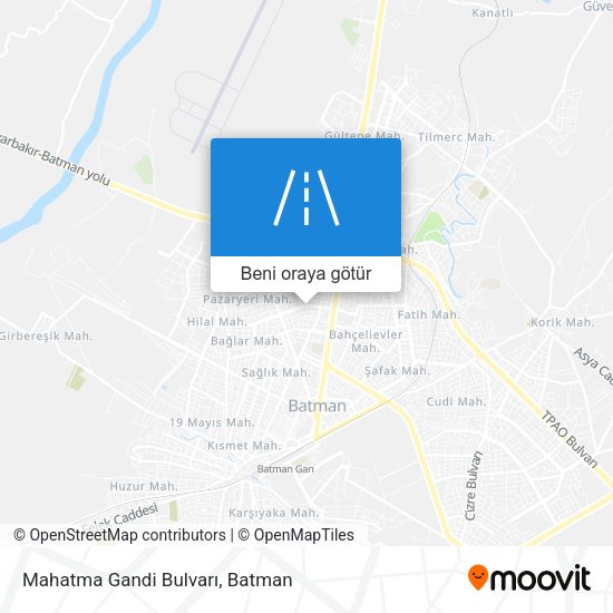 Mahatma Gandi Bulvarı harita