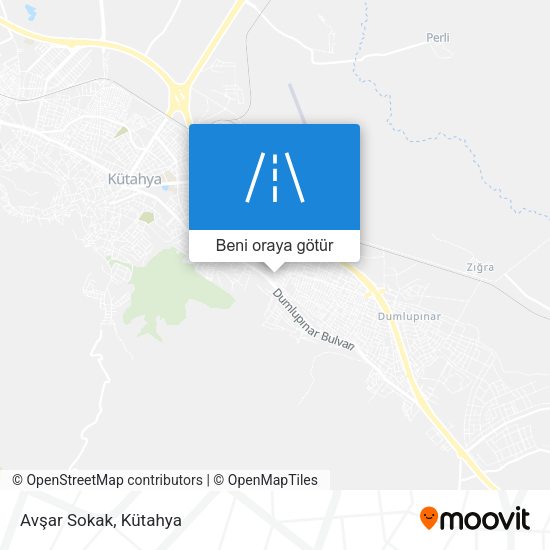 Avşar Sokak harita