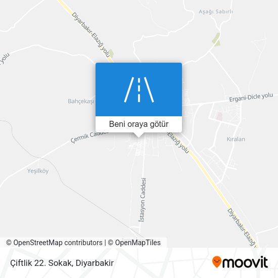 Çiftlik 22. Sokak harita