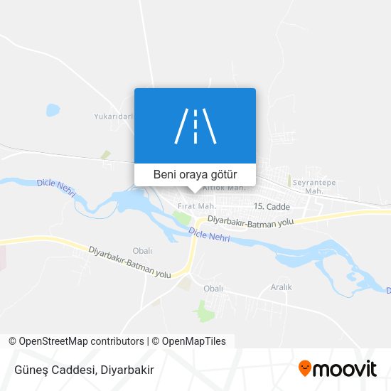 Güneş Caddesi harita