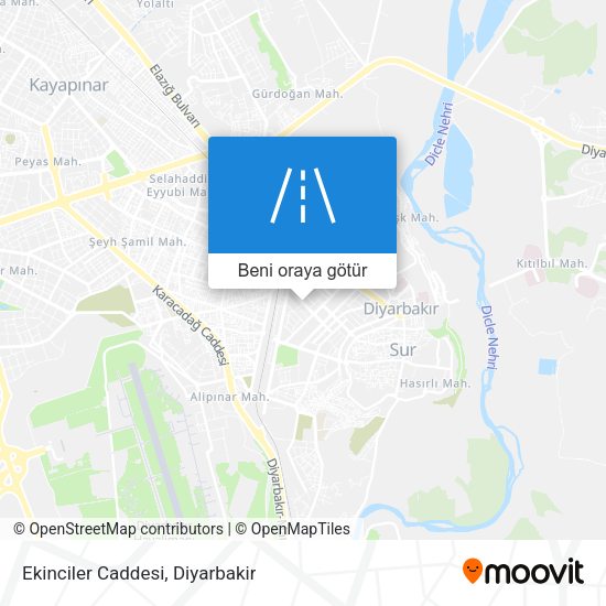 Ekinciler Caddesi harita