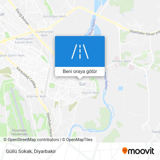 Güllü Sokak harita