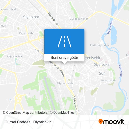 Gürsel Caddesi harita