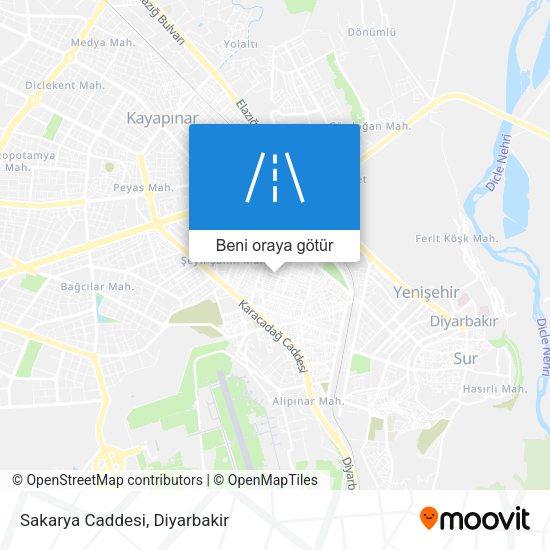 Sakarya Caddesi harita