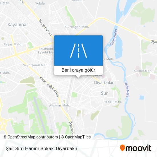Şair Sırrı Hanım Sokak harita