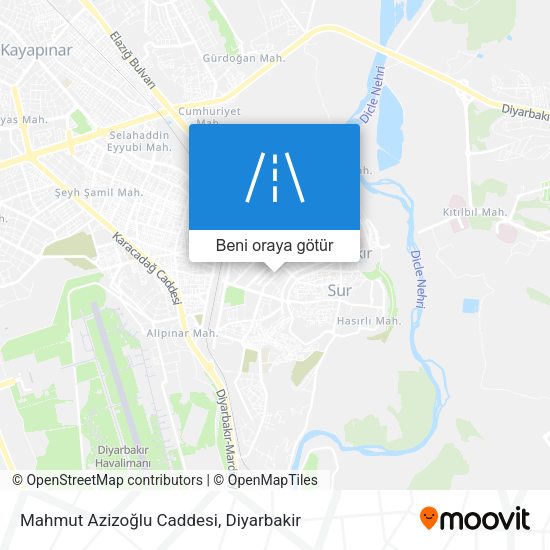 Mahmut Azizoğlu Caddesi harita