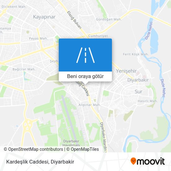 Kardeşlik Caddesi harita
