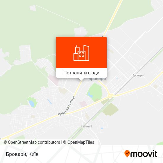 Карта Бровари