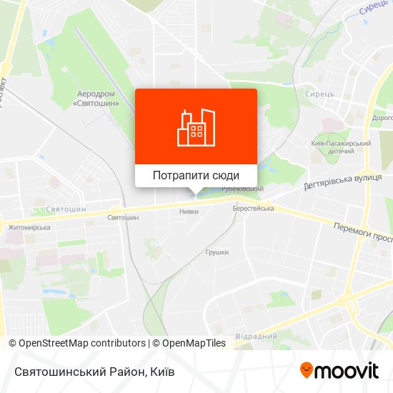 Карта Святошинський Район