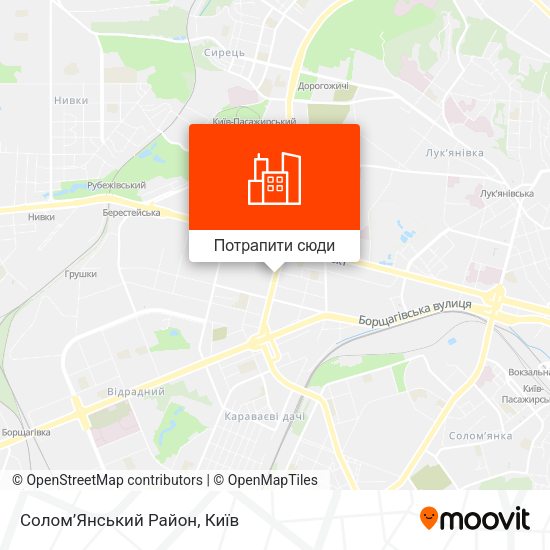Карта Солом’Янський Район