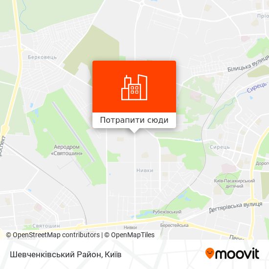 Карта Шевченківський Район