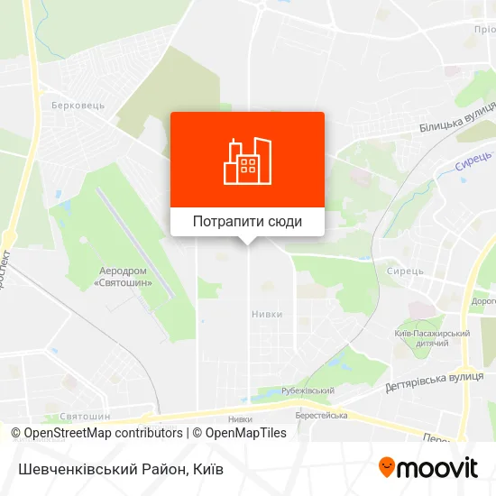 Карта Шевченківський Район