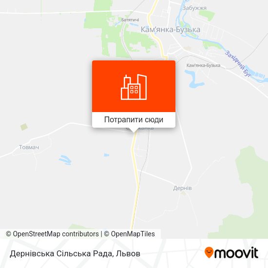 Карта Дернівська Сільська Рада
