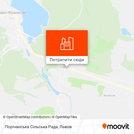 Карта Порічанська Сільська Рада