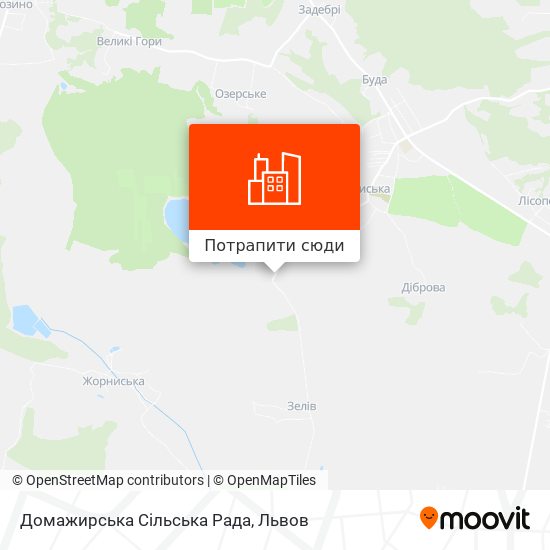 Карта Домажирська Сільська Рада