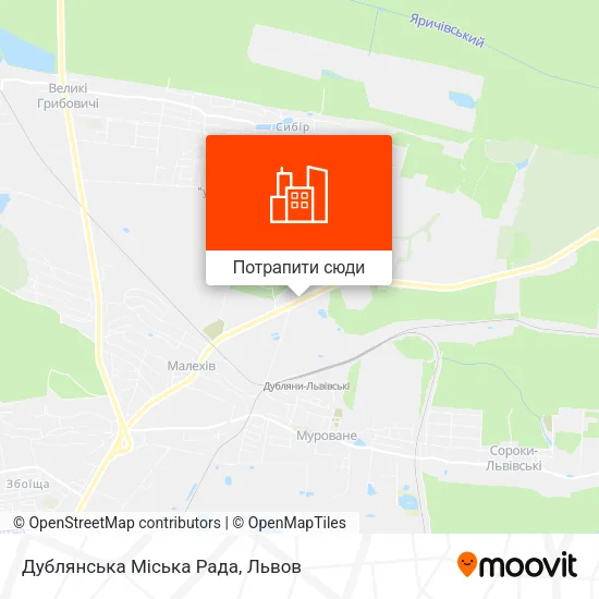 Карта Дублянська Міська Рада