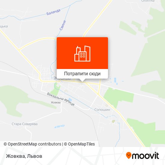 Карта Жовква