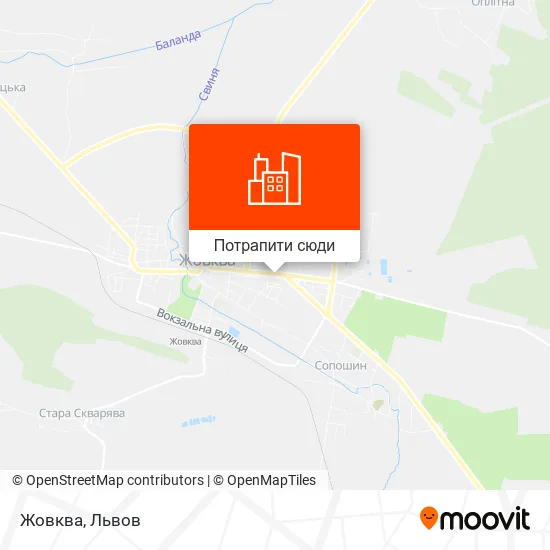 Карта Жовква