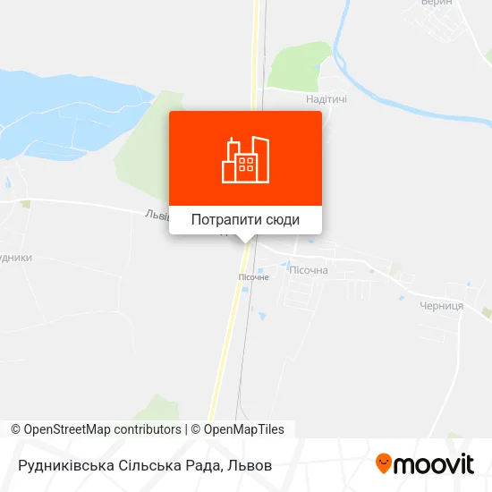 Карта Рудниківська Сільська Рада