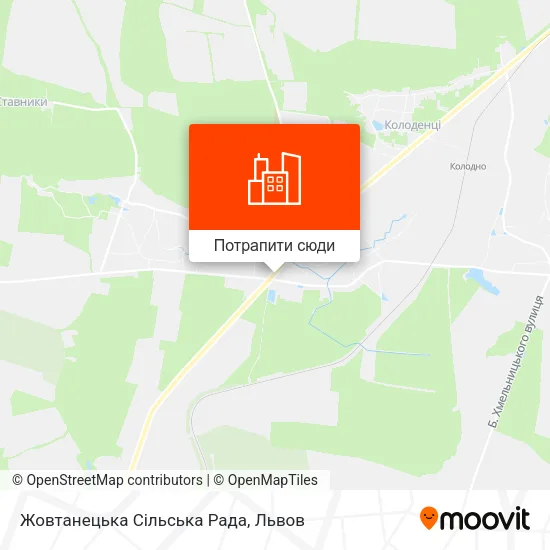 Карта Жовтанецька Сільська Рада