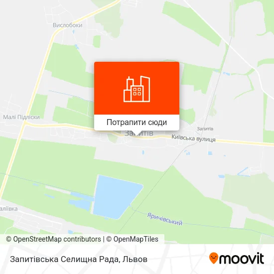 Карта Запитівська Селищна Рада