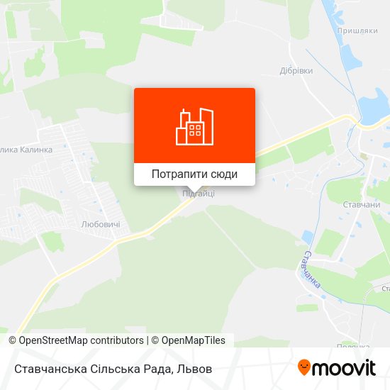 Карта Ставчанська Сільська Рада