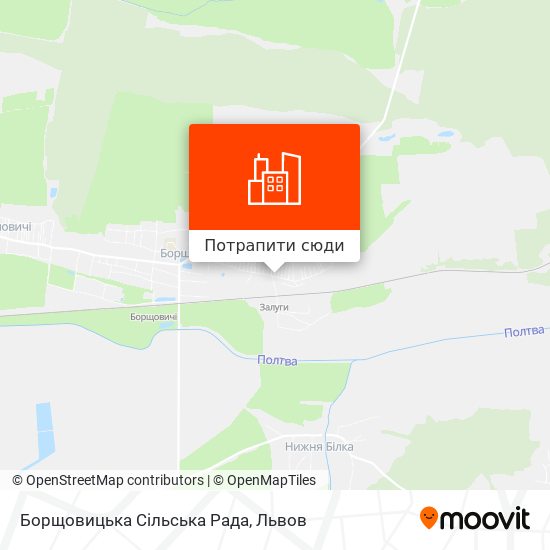 Карта Борщовицька Сільська Рада