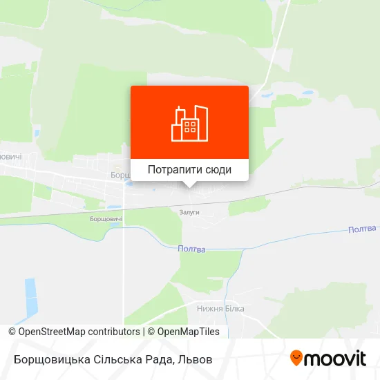 Карта Борщовицька Сільська Рада