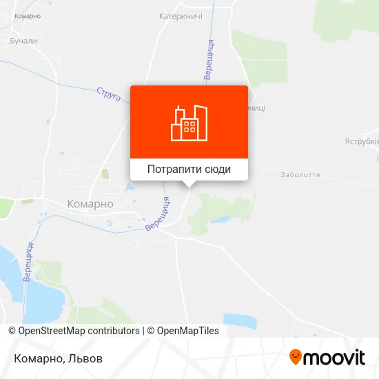 Карта Комарно