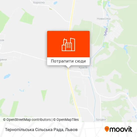 Карта Тернопільська Сільська Рада