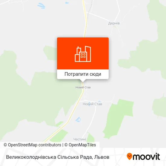 Карта Великоколоднівська Сільська Рада