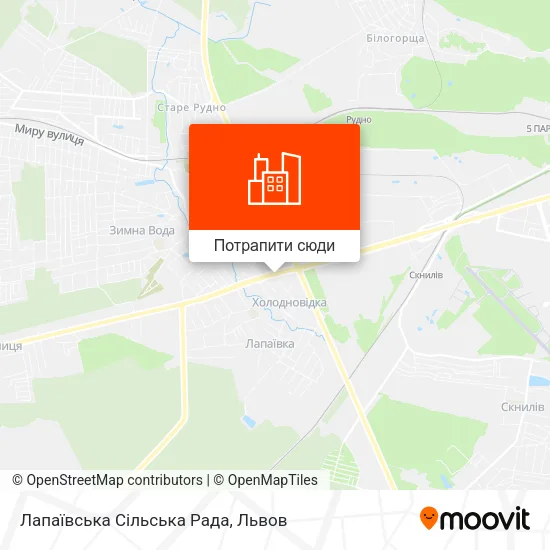 Карта Лапаївська Сільська Рада