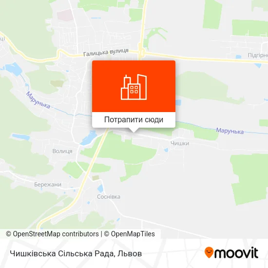 Карта Чишківська Сільська Рада