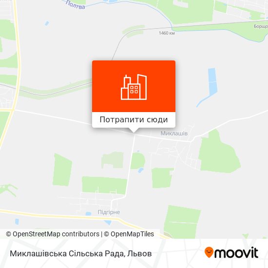 Карта Миклашівська Сільська Рада