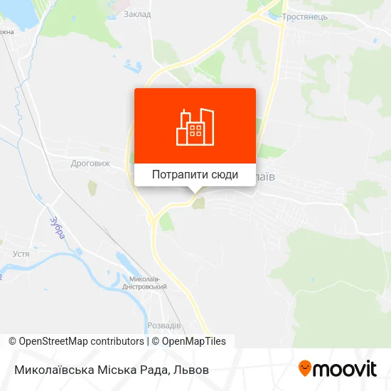 Карта Миколаївська Міська Рада