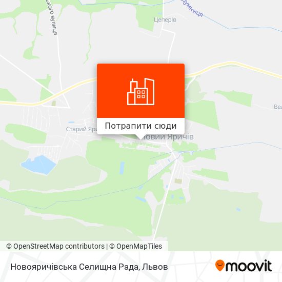 Карта Новояричівська Селищна Рада