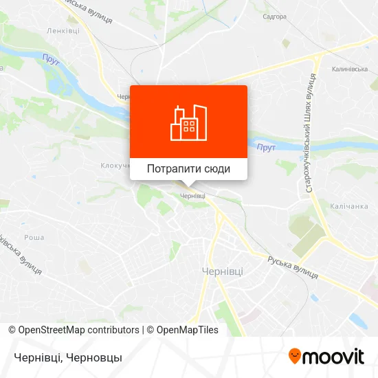 Карта Чернівці