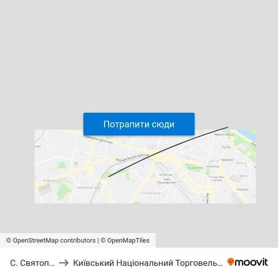 С. Святопетрівське to Київський Національний Торговельно-Економічний Університет map