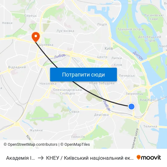 Академія Ім. М. Бойчука to КНЕУ / Київський національний економічний університет ім. В. Гетьмана map