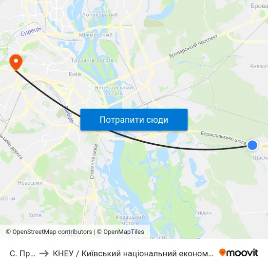 С. Проліски to КНЕУ / Київський національний економічний університет ім. В. Гетьмана map