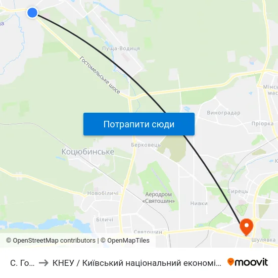 С. Горенка to КНЕУ / Київський національний економічний університет ім. В. Гетьмана map