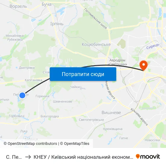 С. Петрушки to КНЕУ / Київський національний економічний університет ім. В. Гетьмана map